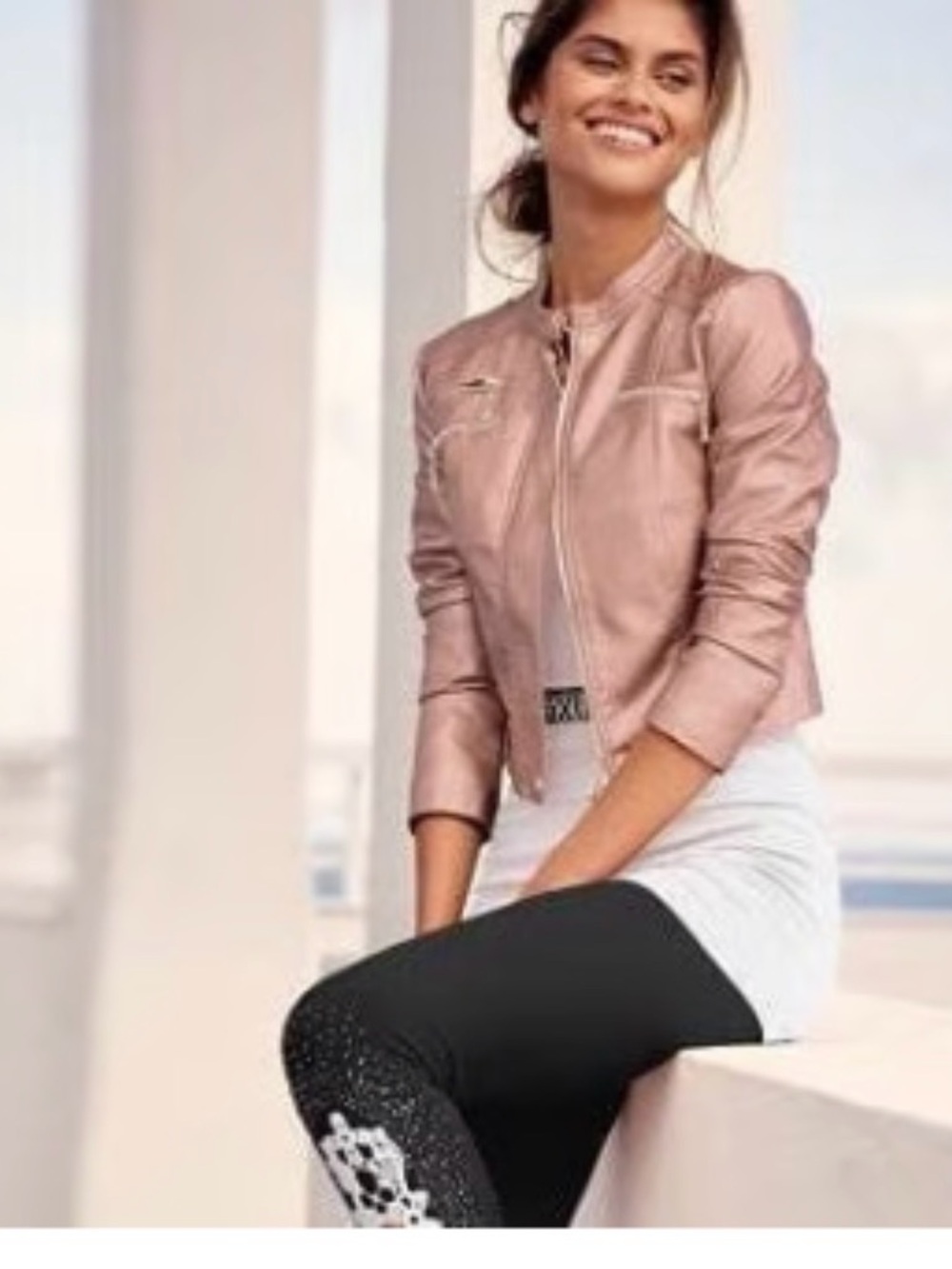 Venus Rose Gold Moto Jacket